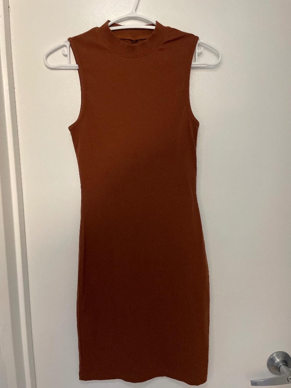 Tight brown dress
